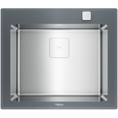 Teka DIAMOND RS15 1B AUTO, roostevabast terasest sisseehitatud valamu 60 cm, kivihall, 115000076