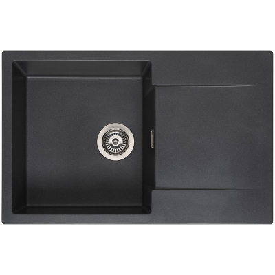 Reginox Amsterdam 78, Regi-Granit sisseehitatud valamu, värvus must hõbedane, R32756