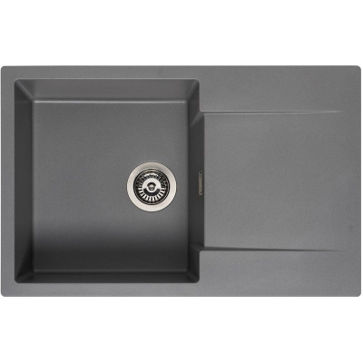 Reginox Amsterdam 78, Regi-Granit sisseehitatud valamu, värvus hall hõbedane, R32763