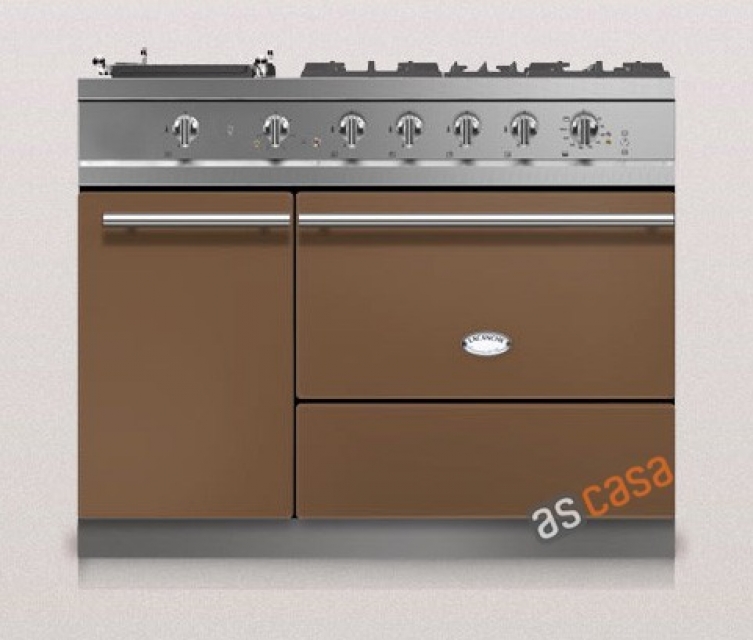 Lacanche Chassagne Modern, cooking station, 110.5 cm, color chestnut brown, with 5 year guarantee!