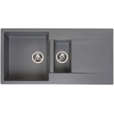 Reginox Amsterdam 15, Regi-Granit sisseehitatud valamu, värvus hall hõbedane, R30974