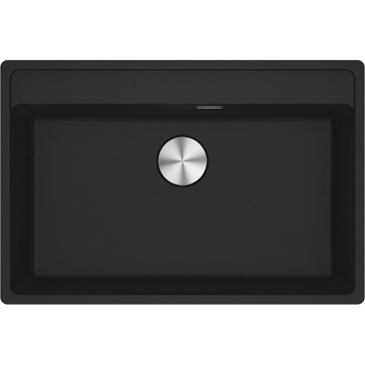 Franke Maris MRG 610-72 A Fragranit+, sisseehitatud valamusegisti pank, nuppklapp, must matt, 114.0658.305