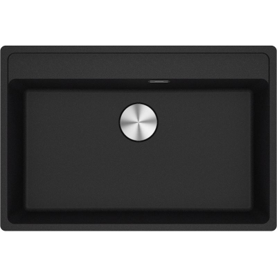 Franke Maris MRG 610-72 A Fragranit+, sisseehitatud valamusegisti pank, nuppklapp, Onyx, 114.0658.303