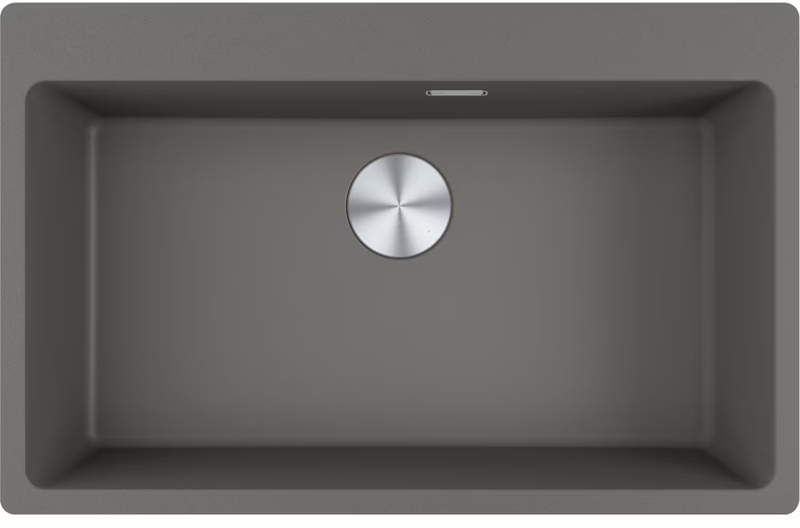 Franke Maris MRG 610-73 A Fragranit+ built-in sink, stopper valve, stone gray, 114.0708.261