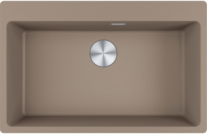 Franke Maris MRG 610-73 A Fragranit+ built-in sink, stopper valve, cashmere, 114.0708.267