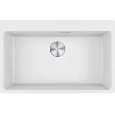 Franke Maris MRG 610-73 A Fragranit+ sisseehitatud valamu, nupuvajutusega klapp, Glacier, 114.0708.226