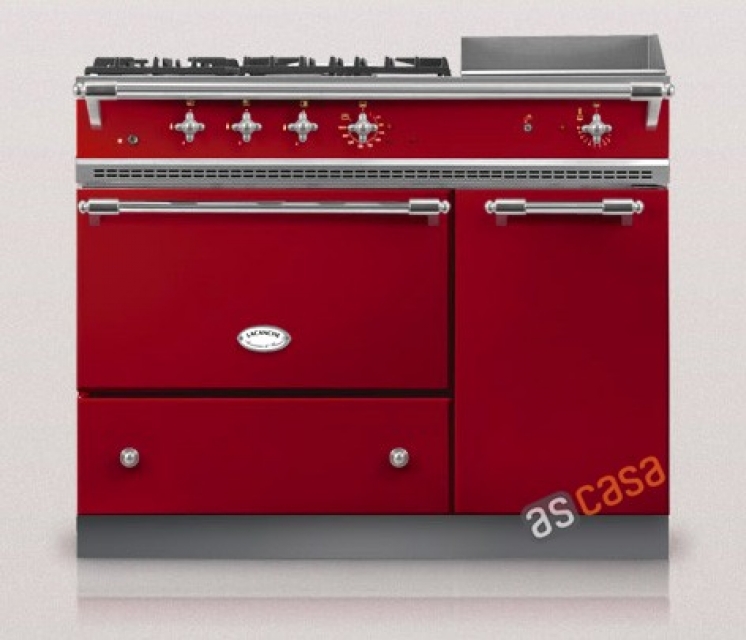 Lacanche Chambertin Classic, cooking station, 110.5 cm, color cherry red, with 5 year guarantee!