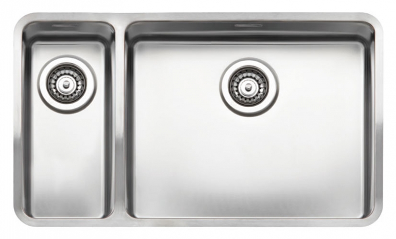 Reginox Ohio 18x40 + 50x40, stainless steel sink, main bowl on the right, R15704