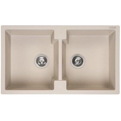 Reginox Amsterdam 20, Regi-Granit sisseehitatud kraanikauss, hõbedane kohvivärv, R31025