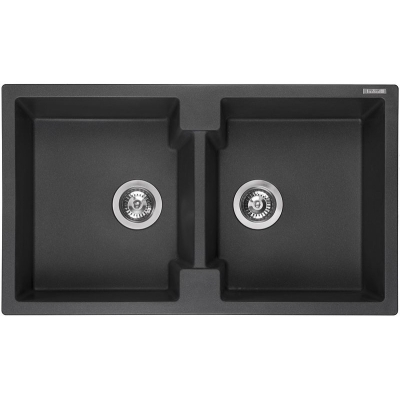 Reginox Amsterdam 20, Regi-Granit sisseehitatud valamu, värvus must hõbedane, R31001