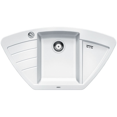 Blanco Zia 9 E Silgranit PuraDur 2, värv valge, 514750