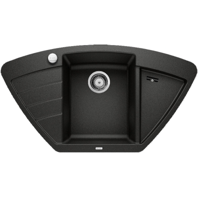 Blanco Zia 9 E Silgranit PuraDur 2, värv must, 526030