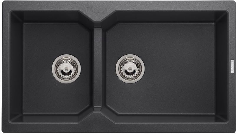 Reginox Breda 20, Regi-Granit built-in sink, color black silvery, R33685