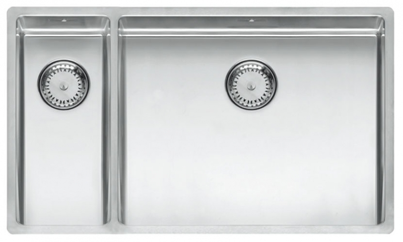 Reginox New York 18x40+50x40, main bowl on the right, stainless steel sink, R27790