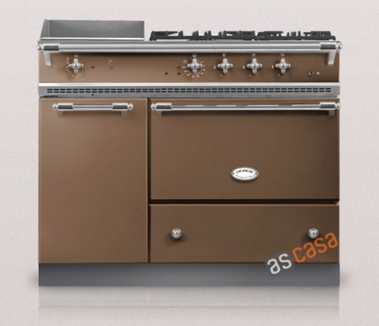 Lacanche Chassagne Classic, cooking station, 110.5 cm, color chestnut brown, with 5 year guarantee!