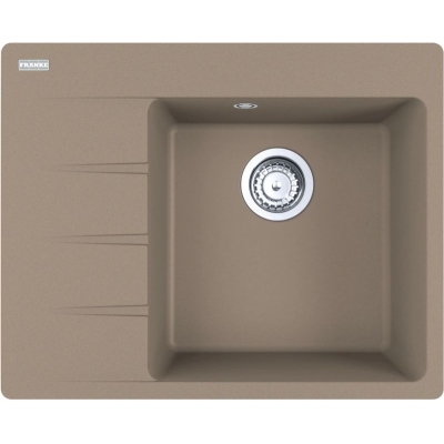 Franke Centro CNG 611-62 A Fragranit DuraKleen Plus, basin on the right, color cashmere, 114.0685.108