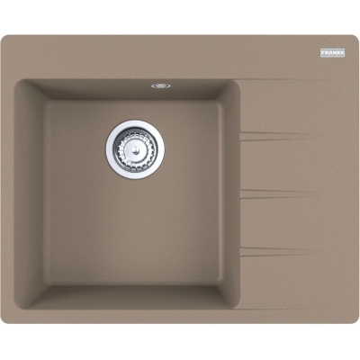Franke Centro CNG 611-62 A Fragranit DuraKleen Plus, basin on the left, color cashmere, 114.0685.109