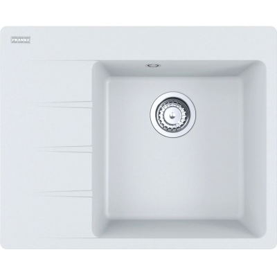 Franke Centro CNG 611-62 A Fragranit DuraKleen Plus, basin on the right, color Glacier, 114.0685.106