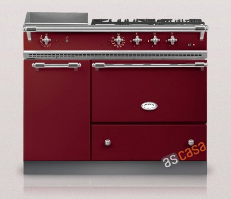 Lacanche Chassagne Classic, cooking station, 110.5 cm, color burgundy, with 5 year guarantee!