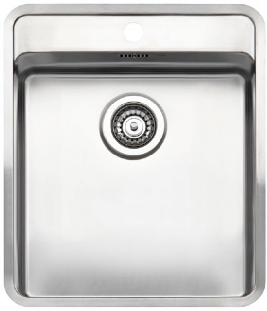 Reginox Ohio 40x40 tap hole bench, can be installed as a support sink and flush sink