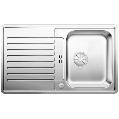 Blanco Classic Pro 45 S-IF stainless steel satin gloss flat edge, InFino drain, 523661
