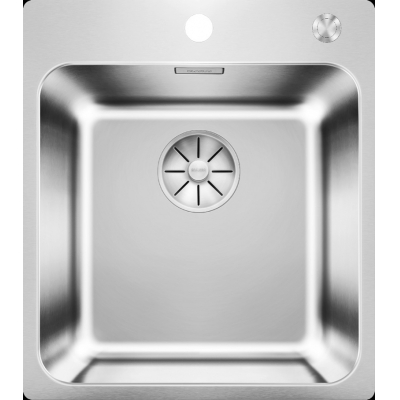 Blanco Solis 400 IF/A roostevabast terasest harja viimistlus, InFino äravool, PushControl® äravoolu kaugjuhtimispult, 526119