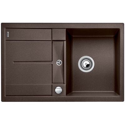 Blancometra 45 S-F Silgranit PuraDur 2, flush, color cafe, 519088