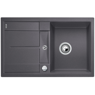 Blancometra 45 S-F Silgranit PuraDur 2, flush, color rock gray, 519086