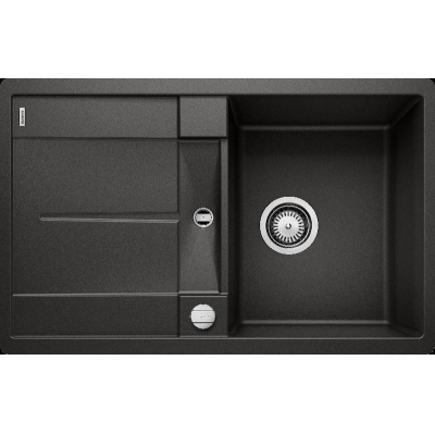 Blancometra 45 S-F Silgranit PuraDur 2, flush, color black, 525917