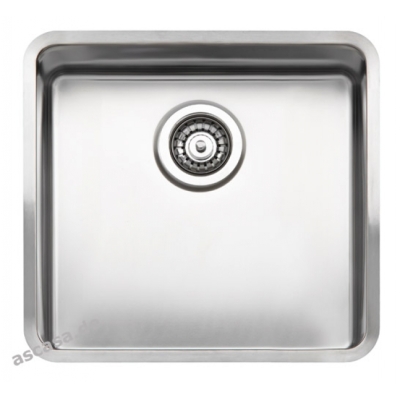 Reginox Kansas 40 x 40-CC (304) without overflow, can be installed as a top sink, flush sink and undermount sink