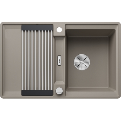 Blanco Adira 45 S-F встраиваемая мойка заподлицо, Silgranit PuraDur, цвет тартуфо, слив InFino, 527599