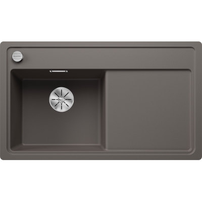 Blanco Zenar 45 S-F basin left, flush, color volcano gray, InFino drain, 527362
