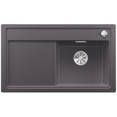 Blanco Zenar 45 S-F basin right, flush, color rock gray, InFino drain, 523813
