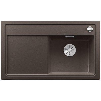 Blanco Zenar 45 S-F basin right, flush, color cafe, InFino drain, 523818