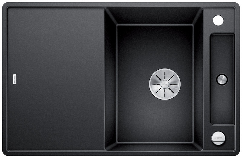 Blanco Axia III 45 S-F, flush, including glass cutting board, color anthracite, InFino drain, 523199