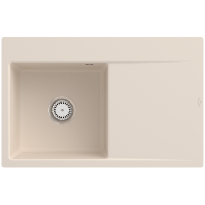 Виллерой и amp; Boch Subway Style 45 Flat, цвет FU Ivory, Classicline, раковина слева