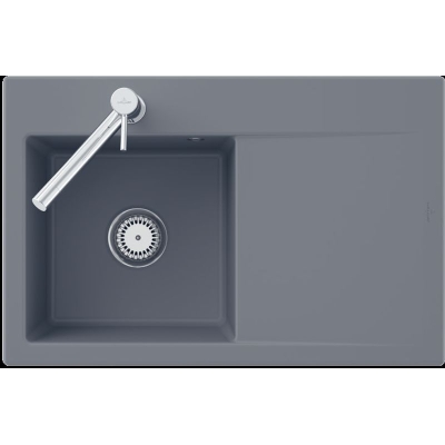 Villeroy &amp; Boch Subway Style 45 Flat, värv i4 Graphite, Classicline, kraanikauss vasakul