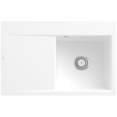 Виллерой и amp; Boch Subway Style 45 Flat, цвет RW Stone White, Classicline, раковина справа