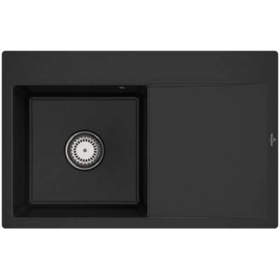 Виллерой и amp; Boch Subway Style 45 Flat, цвет J0 Хромит, Premiumline, раковина слева