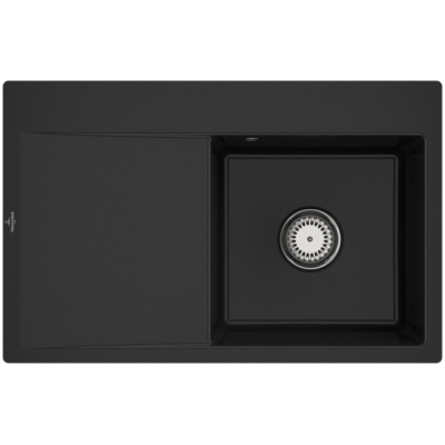 Villeroy &amp; Boch Subway Style 45 Flat, värv J0 Chromite, Premiumline, kraanikauss paremal