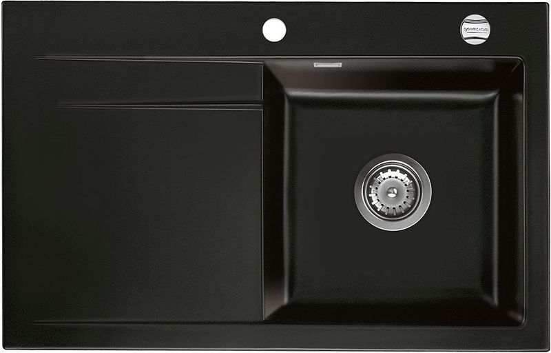 Systemceram KeraDomo STEMA 80 F in Nero (glossy), with 5 year guarantee