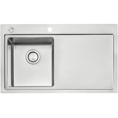 Naber Corno Ora, built-in sink with drainer, basin on the left, 1014041