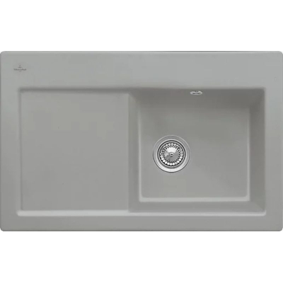 Villeroy &amp; Boch Subway 45 flat, color KD Fossil, Classicline, basin on the right or basin on the left