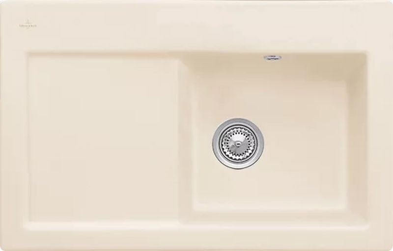 Villeroy &amp; Boch Subway 45 flat, color FU Ivory, Classicline, basin on the right or basin on the left