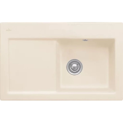 Villeroy &amp; Boch Subway 45 flat, color FU Ivory, Classicline, basin on the right or basin on the left