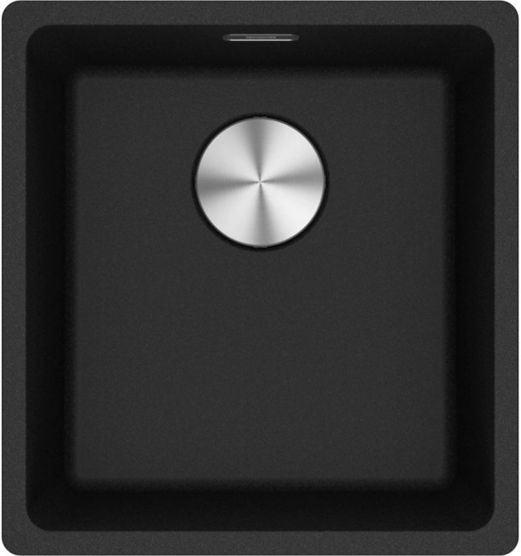 Franke Maris MRG 210-37 Fragranit DuraKleen Plus, color onyx, flush, push button valve, 135.0682.797