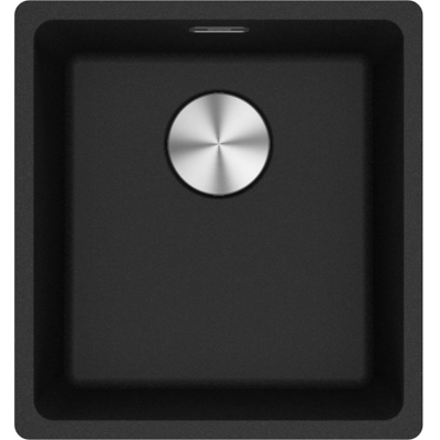 Franke Maris MRG 210-37 Fragranit DuraKleen Plus, color onyx, flush, push button valve, 135.0682.797