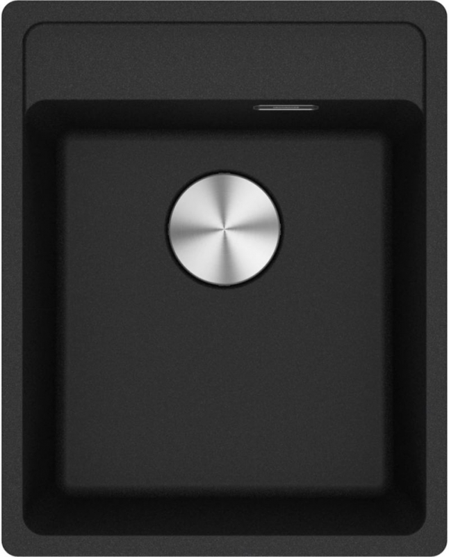 Franke Maris MRG 210-37 A Fragranit DuraKleen Plus, color onyx, flush, push button valve, 135.0682.829