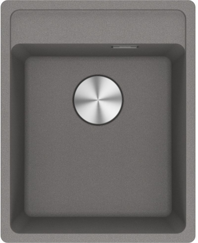 Franke Maris MRG 210-37 A Fragranit DuraKleen Plus, color stone gray, flush, push button valve, 135.0682.830