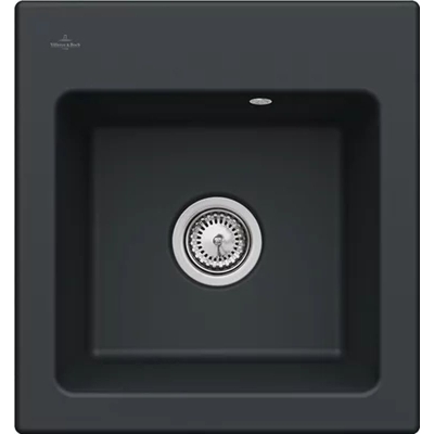 Villeroy &amp; Boch Subway 45 XS flat, color R7 Pure Black, Premiumline